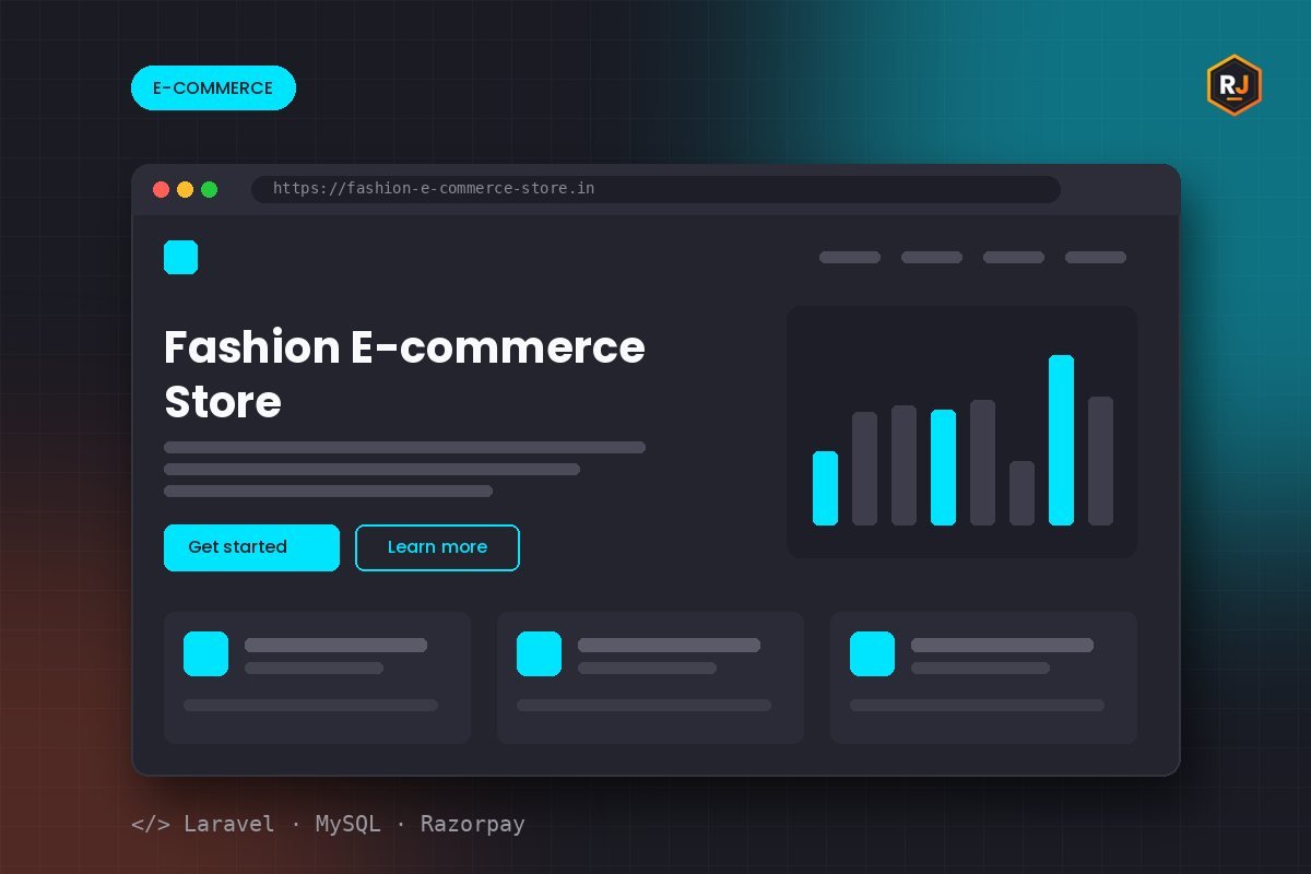 Fashion E-commerce Store — E-commerce by RJ Coder